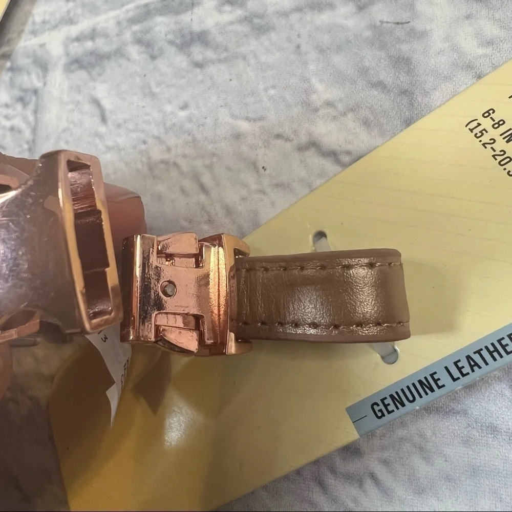 Dog collar genuine leather size xxs